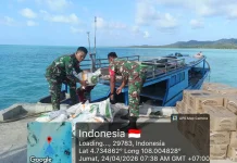 Koramil Awasi Distribusi Pangan Pulau Laut