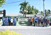 Perkuat Sinergi di Perbatasan, Danlanud RSA Natuna Tinjau Satuan di Serasan