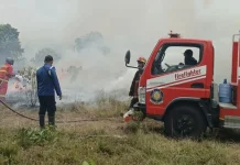 Kebakaran Lahan Dekat Pemancar RRI, Aset Negara Terancam