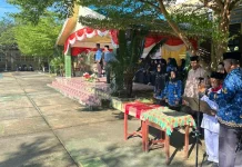 Upacara Hardiknas Bunguran Barat Digelar di SDN 03 Sedanau