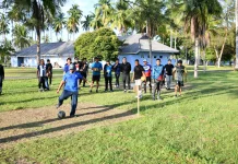 Inovasi Olahraga, Danlanud RSA Perkenalkan Footgolf di Natuna