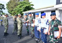 Danlanud RSA Natuna Pimpin Apel Pelepasan 6 Personel