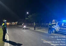 Patroli Blue Light Natuna Cegah Balap Liar Malam