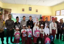 Pegadaian Peduli Gold Generation Bantu 109 Siswa SDN 009 Air Raya Natuna