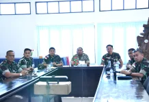 Panglima Kodau I Berikan Arahan Melalui Video Confrence