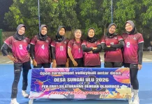 Putri Batu Gajah Lolos ke Final Turnamen Voli Desa Sungai Ulu 2026
