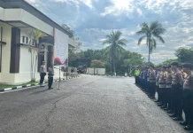 Polres Natuna Gelar  Pengamanan Ibadah Hari Kenaikan Yesus Kristus