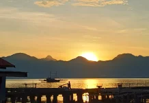 Keindahan Matahari Terbit di Pulau Tiga Sabang Mawang