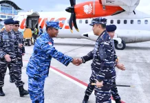 Bupati Natuna dan Forkopimda Sambut Kedatangan Pangkoarmada I