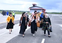 Ketua PIA AG  Lanud RSA Sambut Ketua IKKT PWA CBS II Kogabwilhan I