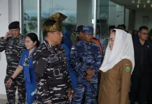 Pemkab Natuna Sambut Hangat Kunjungan Kerja Pangkoarmada I
