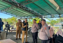Kapolres Natuna Tinjau Gerakan Pangan Murah di Desa Tapau
