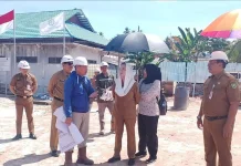 Bupati Natuna Tinjau Progres Pembangunan Pasar Ikan Ranai