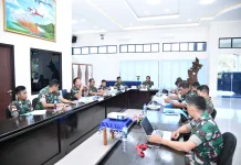 Danlanud RSAPimpin Rapat Kenaikan Pangkat dan Mutasi Jabatan Personel