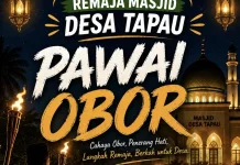 Remaja Masjid Desa Tapau Gelar Pawai Obor Semarak Idul Adha