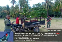 Babimsa Tanjung Pala Goro Bersama Warga Desa Binaan