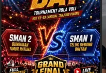 SMAN 2 Bunguran Timur Melaju ke Final Voli