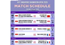 Lima Wakil Indonesia Memulai Perjuangan Singapore Open