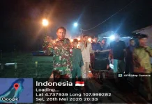 Babinsa Meriahkan Pawai Obor