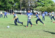 Sepakbola Gembira di Lanud RSA Jaga Kekompakan