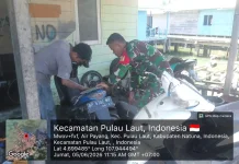 Babinsa Kadur Komsos dengan Pemilik Bengkel
