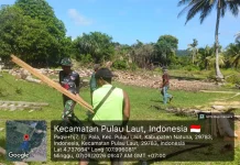 Koramil Pulau Laut Bersihkan Lahan KDKMP