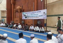 Sekda Natuna Sampaikan Sambutan Bupati saat Penyambutan Jamaah Haji