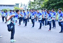 Lanud RSA Natuna Gelar Olahraga Bersama, Jaga Kebugaran