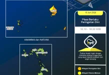 BMKG Natuna Rilis Kondisi Cuaca di Perairan Natuna 10 Juni 2026