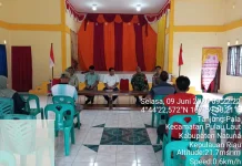Babinsa Hadiri Rapat Muharam Tanjung Pala