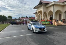 Polres Natuna Lakukan Pengamanan Pawai Budaya Pelepasan Siswa SDN 002