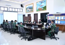Danlanud RSA Natuna Pimpin Rapat Program Akhir Semester I