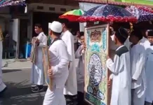 Drumband Meriahkan Pawai 1 Muharam Natuna