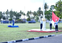 Danlanud RSA Natuna Pimpin Upacara Bendera di Lapangan Dirgantara