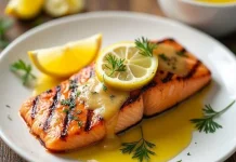 Resep Salmon Panggang Madu Lemon