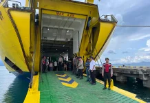 Polsek Bunguran Barat Perketat Pengamanan KMP Bahtera Nusantara 01
