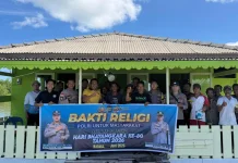 Kapolsek Bunguran Barat Pimpin Bakti Religi Hari Bhayangkara ke-80
