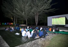 Lanud Raden Sadjad Gelar Nobar Bola Gembira Gratis