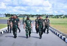 Danlanud RSA Sambut Kedatangan Asren Koopsudnas dan Itjenau