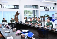 Danlanud RSA Natuna dan Asren Koopsudnas Perkuat Pengawasan Program Kerja TW-1