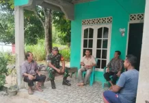 Babinsa Desa Ceruk Gelar Komsos Bersama Warga Binaan