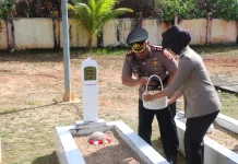 Kapolres Natuna Pimpin Ziarah di Taman Makam Pahlawan