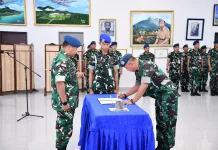 Danlanud RSA Apresiasi Pengabdian Kolonel Adm Marshall