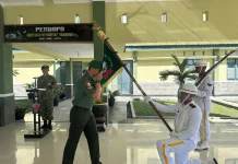 Batalyon Komposit 1 Gardapati gelar tradisi pelepasan personel pindah satuan