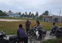Babinsa Cemaga Utara Dorong Warga Rutin Olahraga