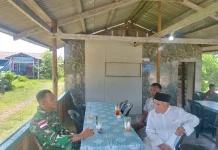 Babinsa Air Payang Ajak Warga Jaga Kesehatan