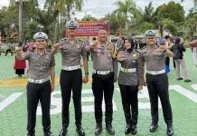 Kasat Lantas Sampaikan Ucapan Selamat Empat Personel
