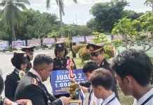 Pelajar Natuna Raih Juara  Lomba Gasing dalam Rangka Hari Bhayangkara