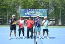 Danlanud RSA Natuna Berlaga di Cabang Tenis Lapangan PORAU 2026
