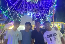 Keseruan Remaja Natuna di Pasar Malam Pering Natuna